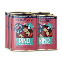 Pets Deli Senior Hunde Nassfutter Rind mit Zucchini, Kürbis & Apfel, getreidefrei, 6x400g - 6 x 400 g – Bild 1 von 1