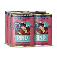 Produktbild von Pets Deli Senior Hunde Nassfutter Rind mit Zucchini, Kürbis & Apfel, Getreidefrei, 6x800g - 6 x 800 g