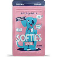 Produktbild von Pets Deli Softies Belohnungssnack Huhn und Lachs für Hunde 90g - 90 g