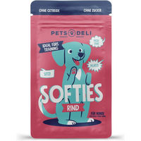 Produktbild von Pets Deli Softies Belohnungssnack Rind für Hunde mit hohem Fleischanteil und Monoprotein 5 x 90g - 5 x 90 g