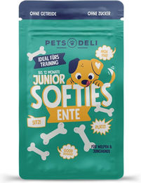 Produktbild von Pets Deli Softies Junior Belohnungssnack für Hunde mit Ente und Huhn 200g - 200 g