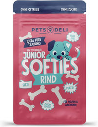 Produktbild von Pets Deli Softies Junior Belohnungssnack für Hunde mit Rind und hohem Fleischanteil 200g - 200 g