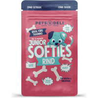 Produktbild von Pets Deli Softies Junior Belohnungssnack für Hunde mit Rind und hohem Fleischanteil 200g - 200 g