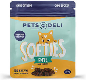 Produktbild von Pets Deli Softies Katzen Leckerli Ente Junior mit hohem Fleischanteil 50g