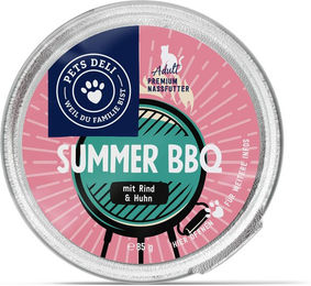 Produktbild von Pets Deli Summer BBQ Katzenmenü Senior Stückchen in Sauce Rind und Huhn 85g - 85 g