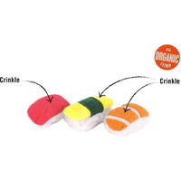 Produktbild von Pets Deli Sushi Katzenspielzeug aus Plüsch mit Bio-Katzenminze bunt
