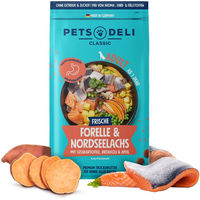 Produktbild von Pets Deli Trockenfutter für Hunde Adult Forelle & Lachs Getreidefrei 4kg - 2 x 2 kg