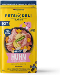 Produktbild von Pets Deli Trockenfutter Huhn für Hunde Adult getreidefrei und zuckerfrei 2x6kg - 2 x 6 kg