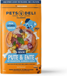 Produktbild von Pets Deli Trockenfutter Pute für Welpen getreidefrei und zuckerfrei 12kg - 12 kg