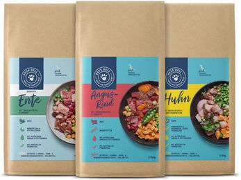 Produktbild von Pets Deli Trockenfutter Senior Mix-Sorten Rind Ente Huhn mit hohem Fleischanteil 3x6kg - 3 x 6 kg
