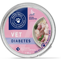 Produktbild von Pets Deli VET Diabetes Nassfutter für Katzen Senior Ente Getreidefrei Ohne Zucker 85g Dose - 85 g
