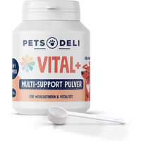 Produktbild von Pets Deli Vital+ Multi-Support Pulver für Senioren zur Unterstützung von Gelenken, Haut, Fell und Verdauung 125g