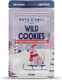 Produktbild von Pets Deli Wild Cookies Belohnungssnack für Senioren Hunde Wildschwein 80g