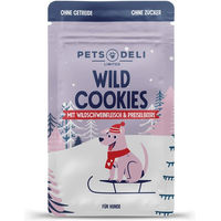 Produktbild von Pets Deli Wild Cookies Belohnungssnack für Senioren Hunde Wildschwein 80g