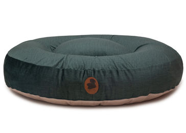 Produktbild von Pets Friendly 2.0 Bio Hundebett Oval Grün Viskose Größe M 100x80cm