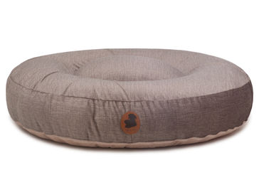 Produktbild von Pets Friendly 2.0 Hundebett Oval in Light Brown Größe S 80x60cm aus Viskose