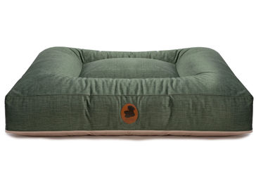 Produktbild von Pets Friendly 2.0 Hundebett Wau-Bed mit Linde-Füllung Eckig Grün Größe M 100x80cm aus Viskose