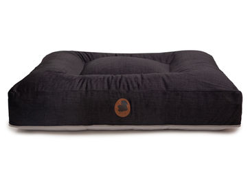 Produktbild von Pets Friendly 2.0 Hundebett Wechselbezug Schwarz Eckig Größe M 100x80cm aus Viskose