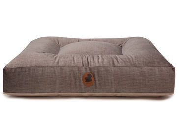 Produktbild von Pets Friendly 2.0 Tierbett aus Viskose in Hellbraun Eckig Größe S 80x60cm