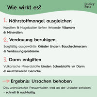 Produktbild von PETS Gras- und Kotfresser Tabletten für Hunde zur Magen-Darm-Unterstützung und Verdauungshilfe