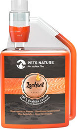 Produktbild von Pets Nature Lachsöl Haut-Fell-Supplement ohne Farb- und Aromastoffe sowie Konservierungsstoffe 2 x 500 ml - 2 x 500 ml