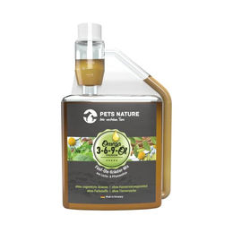 Pets Nature Omega 3-6-9 Öl für Hunde und Katzen mit Lachs und Lamm zur Unterstützung von Haut und Fell 500 ml – Bild 1 von 5