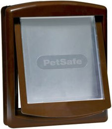 PetSafe 2-Wege Haustiertür für Hunde und Katzen Braun Klein – Bild 1 von 13