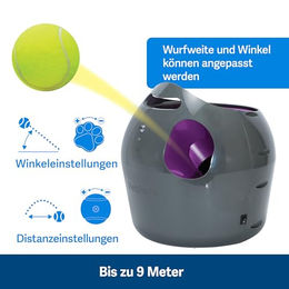 PetSafe Automatisches Wurfspielzeug für Hunde in Grau/Lila aus Kunststoff - 1 Stk. – Bild 1 von 10