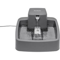 Produktbild von PetSafe Drinkwell Trinkbrunnen für Hunde und Katzen mit dualem Filtersystem aus BPA-freiem Kunststoff, 3,7 Liter, Grau - 3,7 l