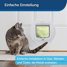 PetSafe Einbauadapter für Mikrochip Katzenklappe in Braun und Weiß – Bild 1 von 8
