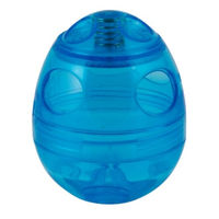 Produktbild von PetSafe Funkitty Egg-Cersizer Intelligenzspielzeug für Katzen als Snackball mit 3 einstellbaren Löchern Blau 18 cm BPA-frei