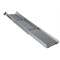 Produktbild von PetSafe Happy Ride Teleskop-Hunderampe aus Aluminium XL in Silber und Grau