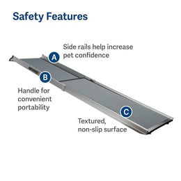PetSafe Happy Ride Teleskop-Hunderampe XL aus Aluminium für alle Größen – Bild 1 von 8