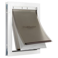 Produktbild von PetSafe Hundeklappe aus Aluminium in Größe M wasserdicht und transparent