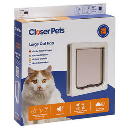 Produktbild von PetSafe Katzenklappe Cat Mate 221W in Weiß aus Kunststoff Größe L