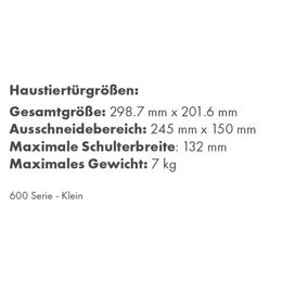 PetSafe Katzenklappe flexibel mit Aluminiumrahmen Größe S – Bild 1 von 2