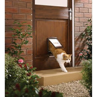 Produktbild von PetSafe Katzenklappe Original 2-Way Haustiertür aus Kunststoff Braun Größe S