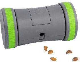 PetSafe Kibble Chase Selbstbewegendes Intelligenzspielzeug für Hunde und Katzen aus Kunststoff in Grau - 118 ml – Bild 1 von 3