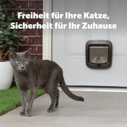 PetSafe Mikrochip Katzenklappe braun wasserfest aus Kunststoff - 1 Stk. – Bild 1 von 9