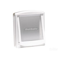 Produktbild von PetSafe Original 2-Way Haustiertür für Katzen in Weiß aus Kunststoff mit beidseitiger Öffnung und manueller Verriegelung