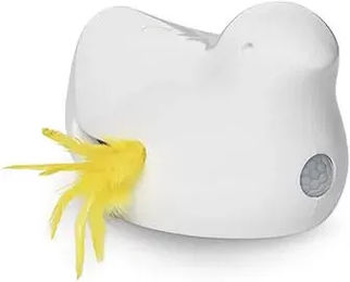 PetSafe Peek-A-Bird Elektronisches Federspielzeug für Katzen aus Kunststoff in Weiß - 1 Stk. – Bild 1 von 12