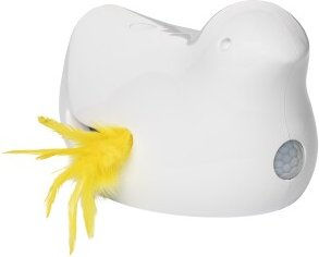 Produktbild von PetSafe Peek-a-Bird Katzenspielzeug Federspielzeug aus Kunststoff in Weiß