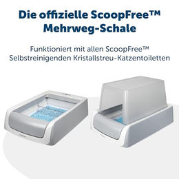 PetSafe ScoopFree Selbstreinigende Katzentoilette aus Kunststoff mit Geruchskontrolle in Grau oder Blau - 2 kg – Bild 1 von 2