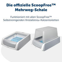 Produktbild von PetSafe ScoopFree Selbstreinigende Katzentoilette aus Kunststoff mit Geruchskontrolle in Grau oder Blau - 2 kg