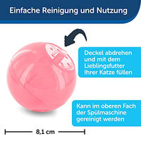 Produktbild von PetSafe SlimCat Interaktiver Futterball für Katzen in Rosa - 150 ml