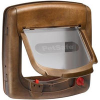 Produktbild von PetSafe Staywell Deluxe Katzenklappe aus Kunststoff in Braun