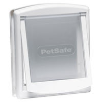 Produktbild von PetSafe Staywell Original Haustiertür Typ 740 Mittel Weiß mit beidseitiger Öffnung und manueller Verriegelung