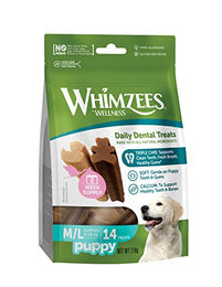 PetSafe Whimzees Zahnpflege-Sticks für Welpen großer Rassen, getreidefrei und hypoallergen, 210 g - 14 x 210 g – Bild 1 von 11