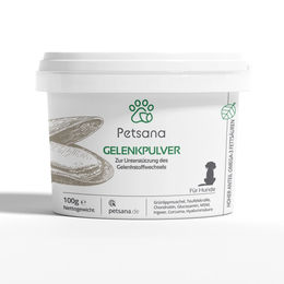 Produktbild von Petsana Gelenkpulver für Hunde zur Unterstützung der Gelenke 100g - 100 g