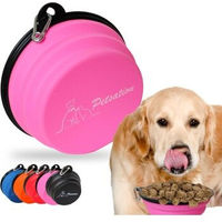 Produktbild von Petsation Faltbarer Reisenapf aus Silikon Rosa 2000 ml - 2 l